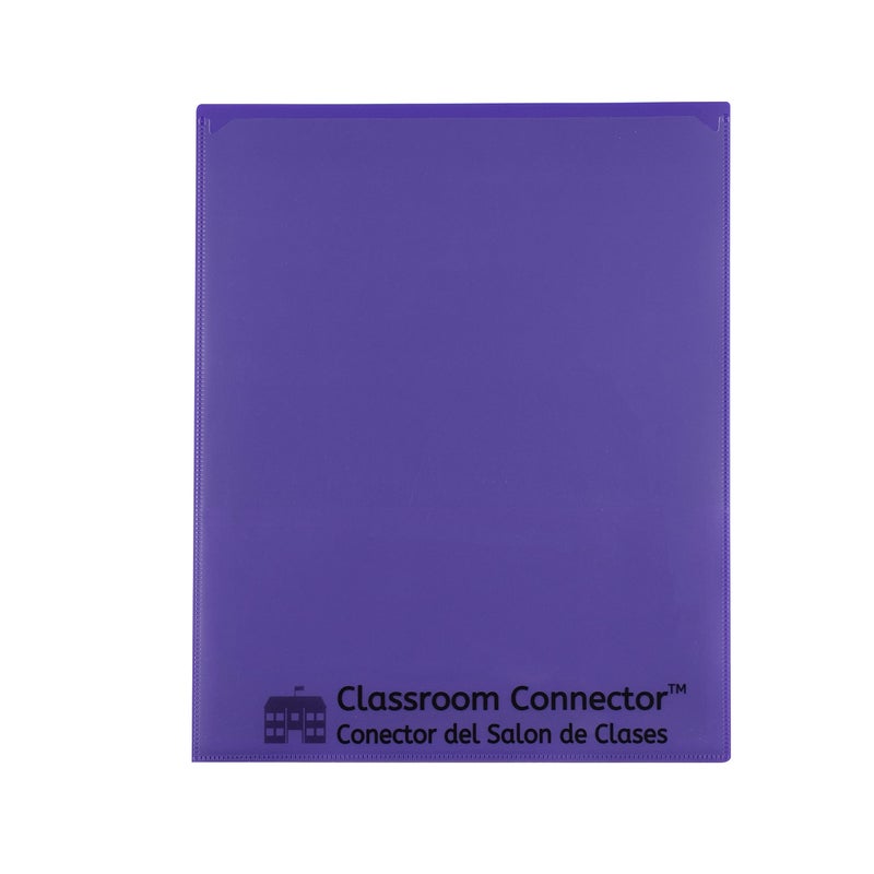C-Line Classroom Connector School-to-Home Folders, Purple, 25 per Box (32009) - Image 1